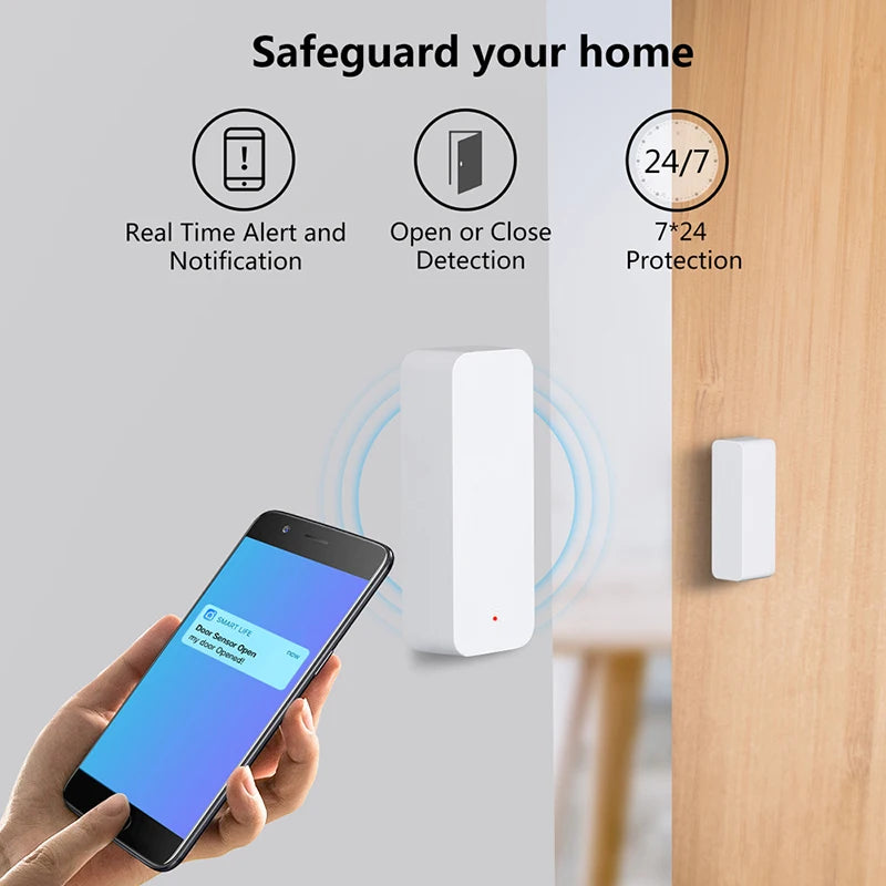 D06 – Détecteur d’ouverture Wi-Fi Tuya pour maison connectée