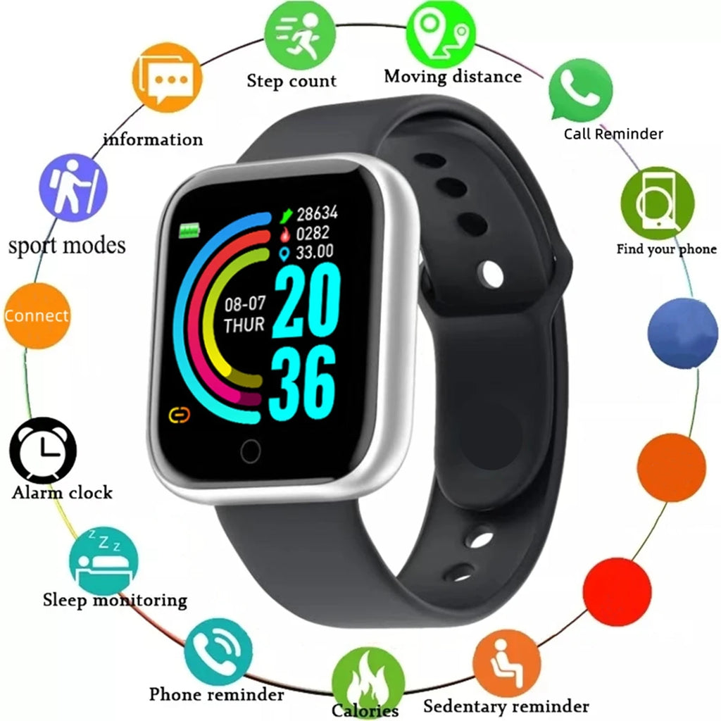 CHAONB 116 Plus / Y68 – Montre connectée 1,44 pouce à commande par touche