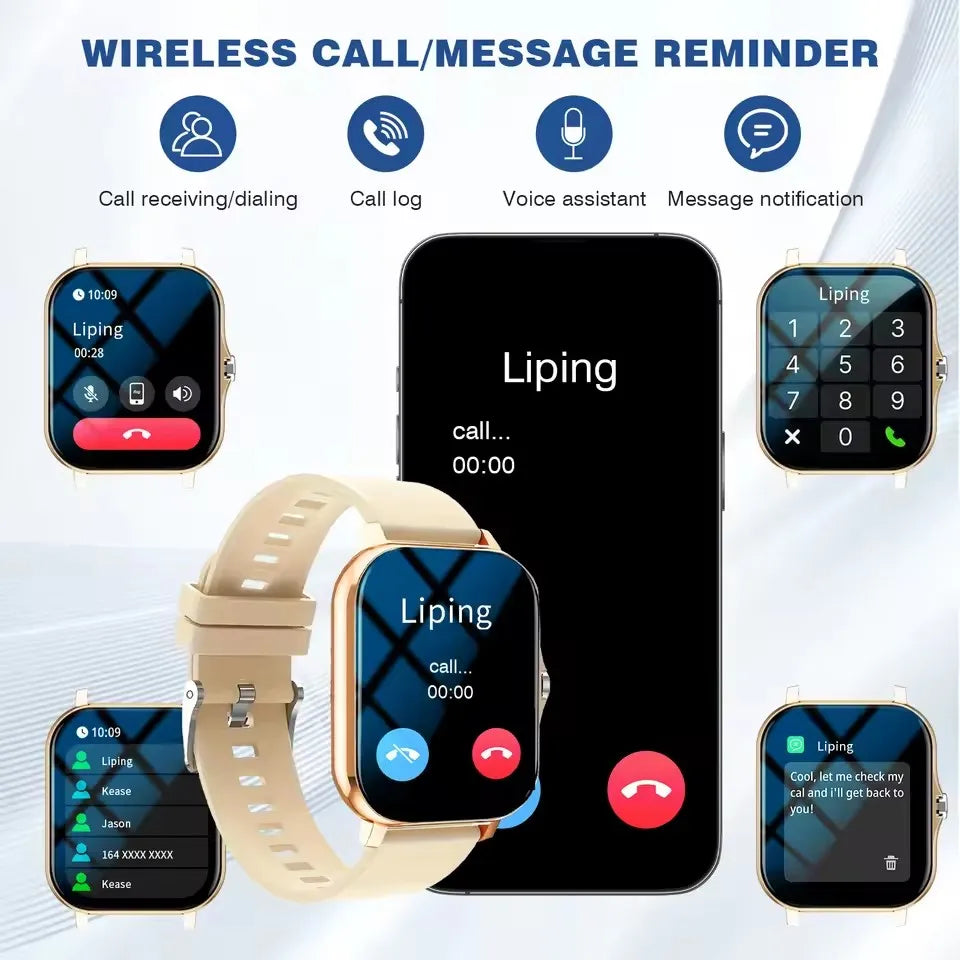 Ola Esporte – Montre connectée 2,02 pouces avec appels Bluetooth