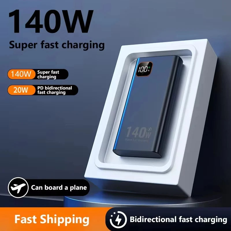Batterie externe USB avec affichage numérique et lampe LED