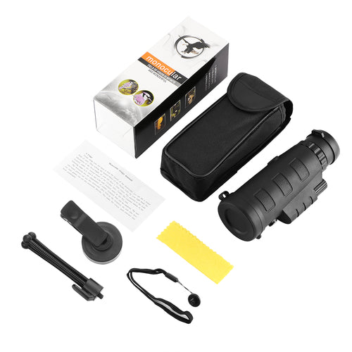 Monoculaire Telescope 10X HD avec Clip Smartphone & Trépied – Optique BAK4