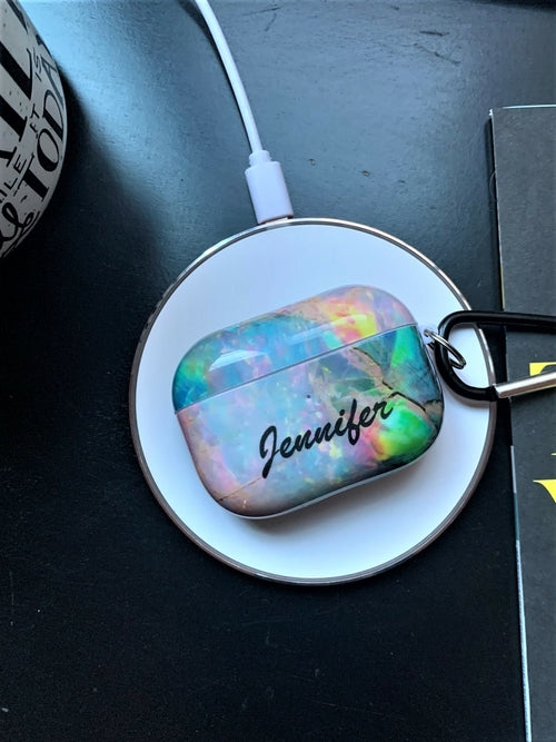 Coque AirPods Pro Personnalisable en TPU – Dragonne Métal Incluse