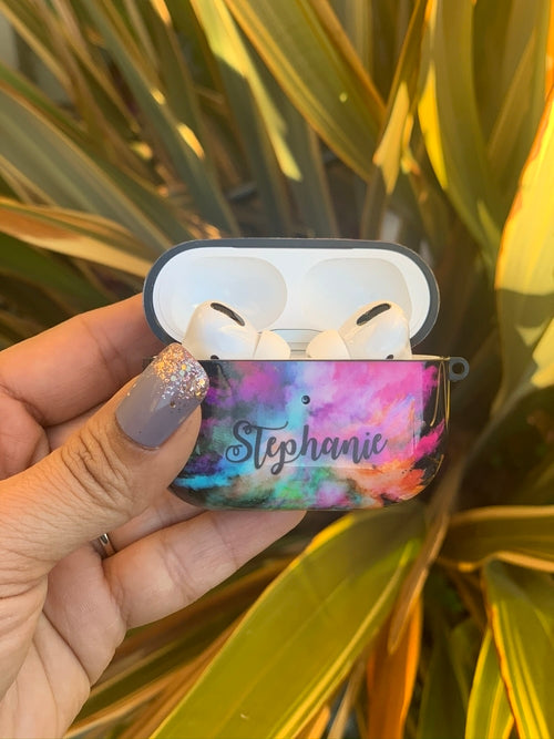 Coque AirPods Pro Personnalisable en TPU – Dragonne Métal Incluse