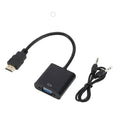 Adaptateur HDMI vers VGA 1080P – Plug & Play, Compatible PC, PS4, Xbox, Projecteur