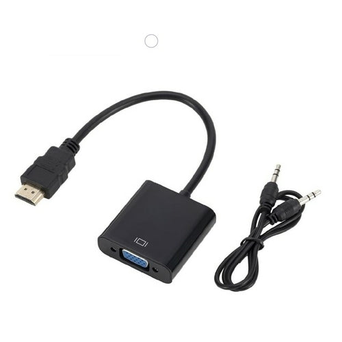 Adaptateur HDMI vers VGA 1080P – Plug & Play, Compatible PC, PS4, Xbox, Projecteur