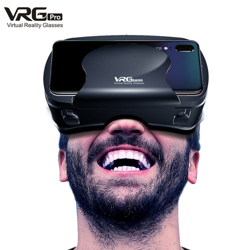 Casque VR 3D Grand Écran – Compatible Smartphones 5-7 Pouces, Objectif Grand Angle 120°