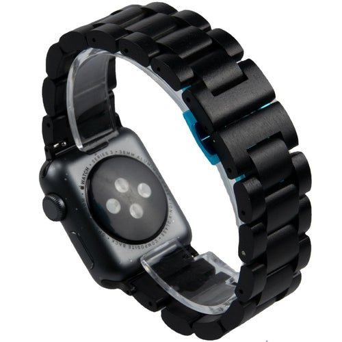 Bracelet Apple Watch en Bois Artisanal – Noyer, Zèbre, Santal Rouge & Noir