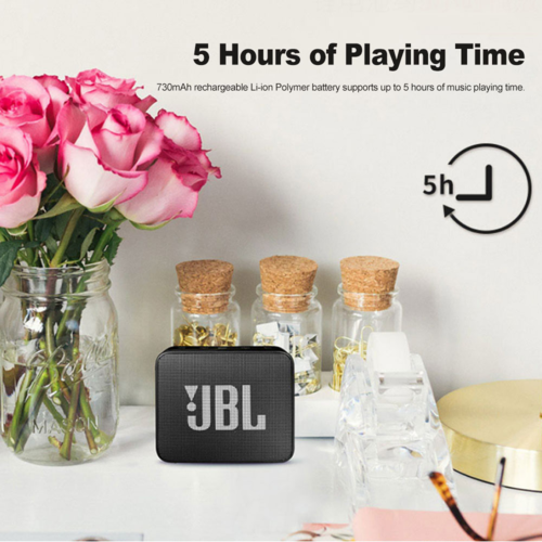 Enceinte Bluetooth JBL GO 2 IPX7 Étanche Outdoor – Micro Intégré, 5h d'Autonomie