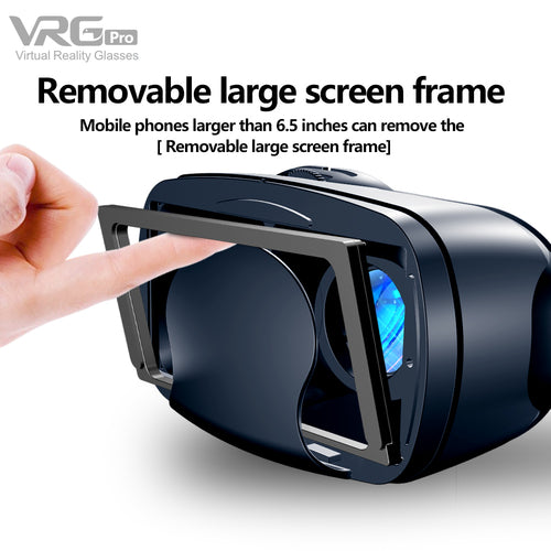 Casque VR 3D Grand Écran – Compatible Smartphones 5-7 Pouces, Objectif Grand Angle 120°