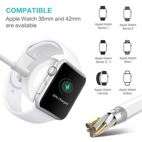 Chargeur USB à induction pour Apple Watch séries 1 à 4, fonction 3-en-1 annoncée