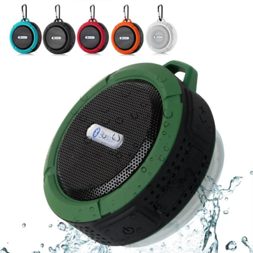 Mini enceinte Bluetooth avec ventouse et crochet, FM et carte TF