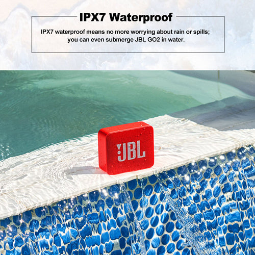 Enceinte Bluetooth JBL GO 2 – IPX7 Étanche, Micro Intégré, 5h d'Autonomie