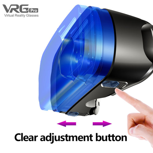 Casque VR 3D Grand Écran – Compatible Smartphones 5-7 Pouces, Objectif Grand Angle 120°