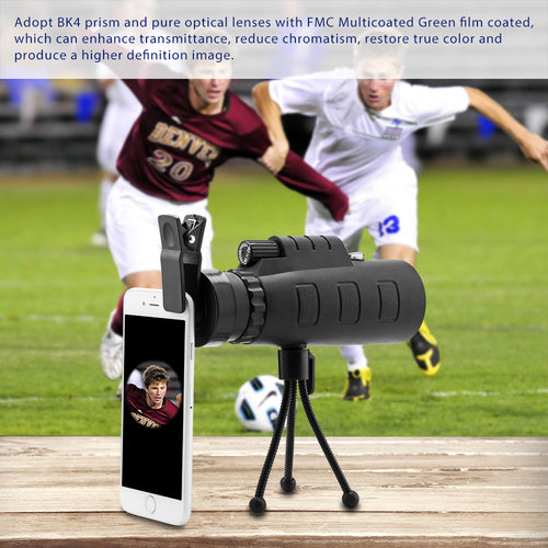 Monoculaire Telescope 10X HD avec Clip Smartphone & Trépied – Optique BAK4