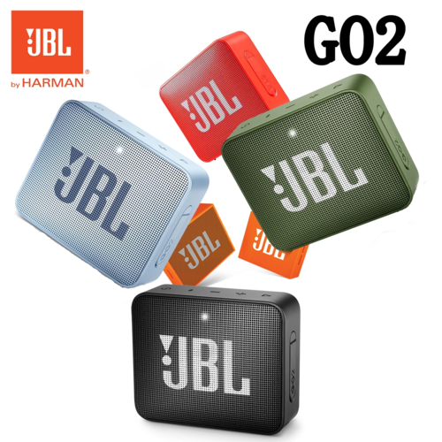 Enceinte Bluetooth JBL GO 2 IPX7 Étanche Outdoor – Micro Intégré, 5h d'Autonomie