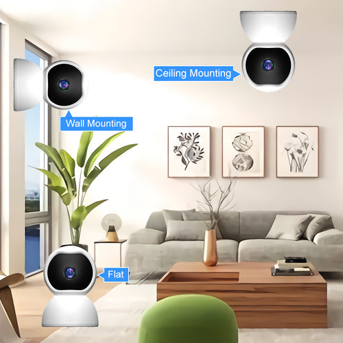 Caméra de Sécurité Intérieure WiFi 1080P – Vision Nocturne, Détection de Mouvement