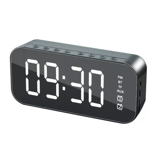 Réveil LED avec Enceinte Bluetooth 5.0 – Radio FM, Minuterie Sommeil, 5W