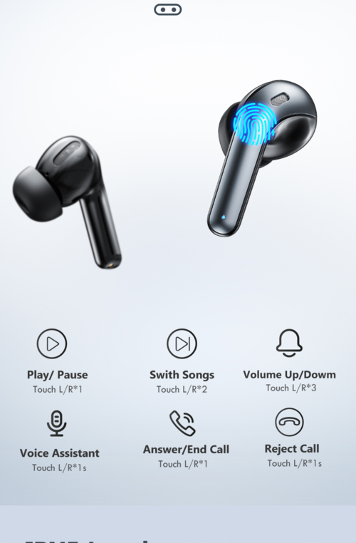 Écouteurs TWS Bluetooth 5.0 – Son HD, Micro Intégré & Étanche IPX5