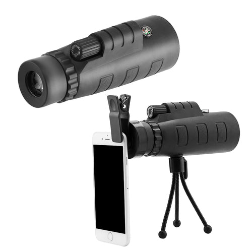 Monoculaire Telescope 10X HD avec Clip Smartphone & Trépied – Optique BAK4