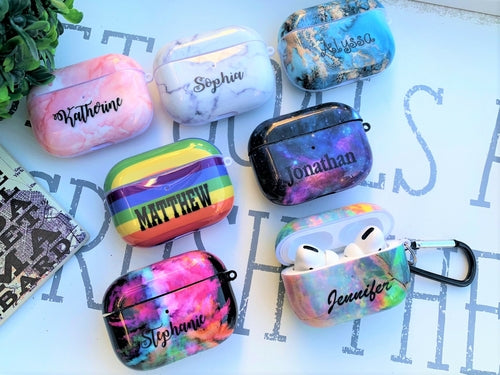 Coque AirPods Pro Personnalisable en TPU – Dragonne Métal Incluse