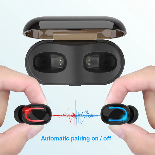 Écouteurs Sans Fil TWS Bluetooth 5.0 – Boîtier de Charge 1500mAh, 4h30 d'Autonomie, Connexion Auto