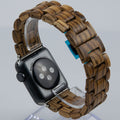 Bracelet Apple Watch en Bois Artisanal – Noyer, Zèbre, Santal Rouge & Noir