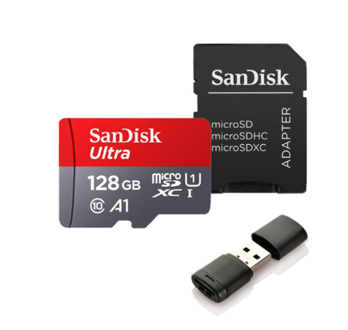 Carte Micro SD Ultra – 16 Go / 32 Go / 64 Go / 128 Go avec Adaptateur & Lecteur USB