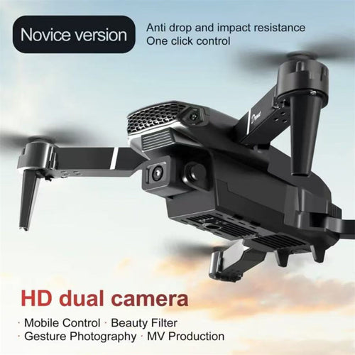 Drone Caméra Pliable E88 – Décollage Automatique, Transmission en Temps Réel, Portable