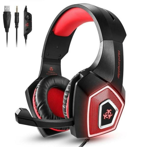 Casque Gaming RGB Stéréo avec Micro Rétractable – LED 7 Couleurs, Multi-Plateforme