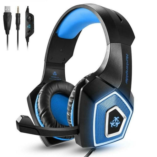 Casque Gaming RGB Stéréo avec Micro Rétractable – LED 7 Couleurs, Multi-Plateforme